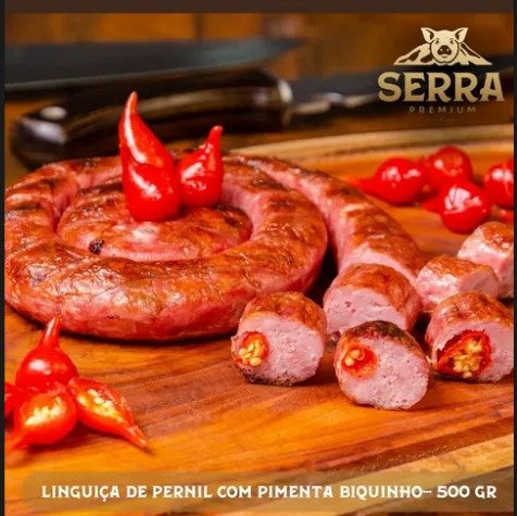 Linguiça Pimenta Biquinho Serra Premium